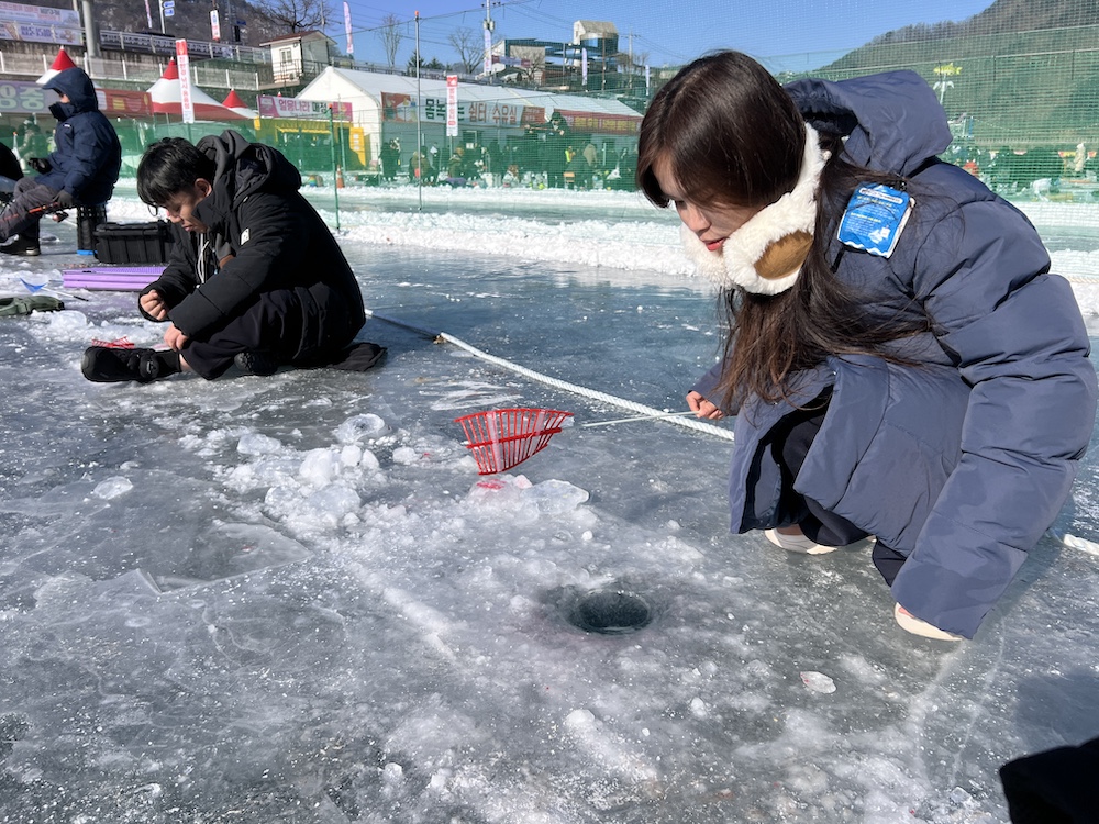 Ice Fishing at Hwacheon Sancheoneo Ice Festival