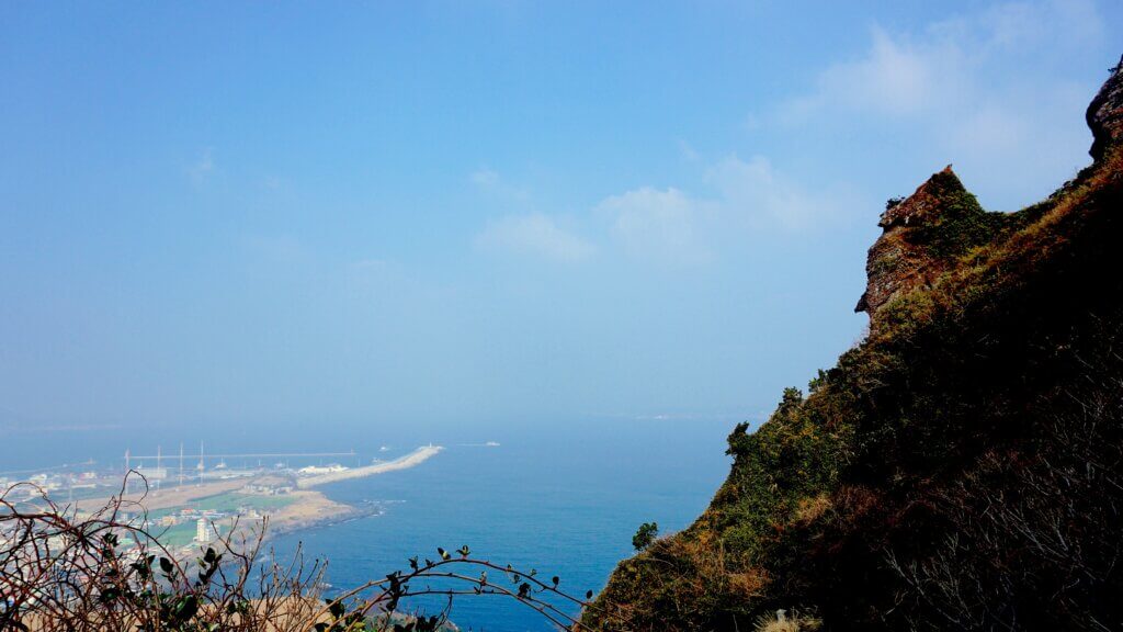 Jeju Island view from Seongsan Ilchulbong