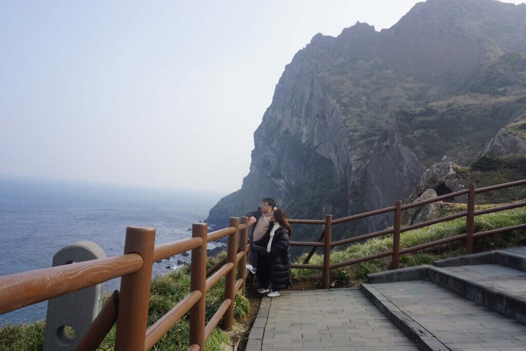 One of the best photo spots at Seongsan Ilchulbong, Jeju Island.